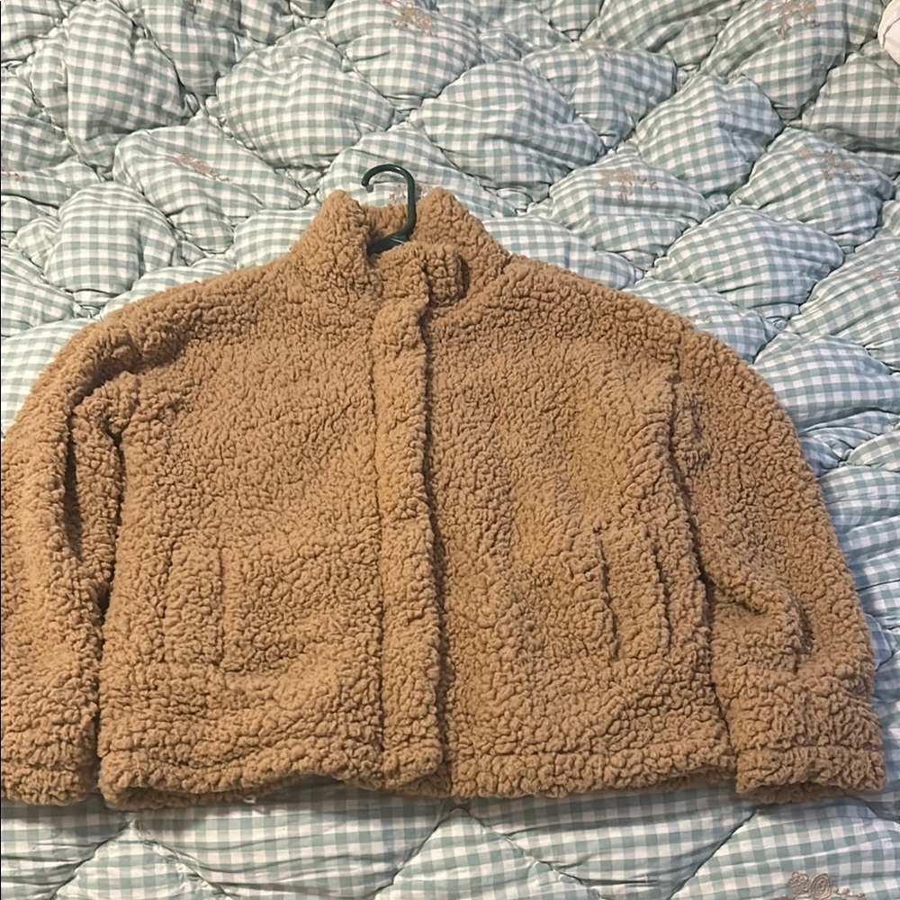 Cozy Tan Sherpa Jacket